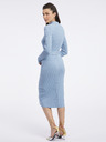 Orsay Svetlomodré dámske úpletové midišaty ORSAY