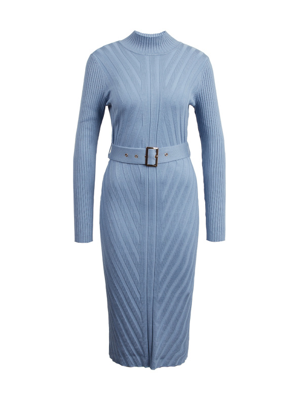 Orsay Svetlomodré dámske úpletové midišaty ORSAY