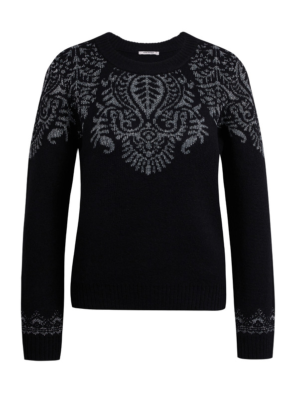 Orsay Čierny dámsky vzorovaný sveter ORSAY