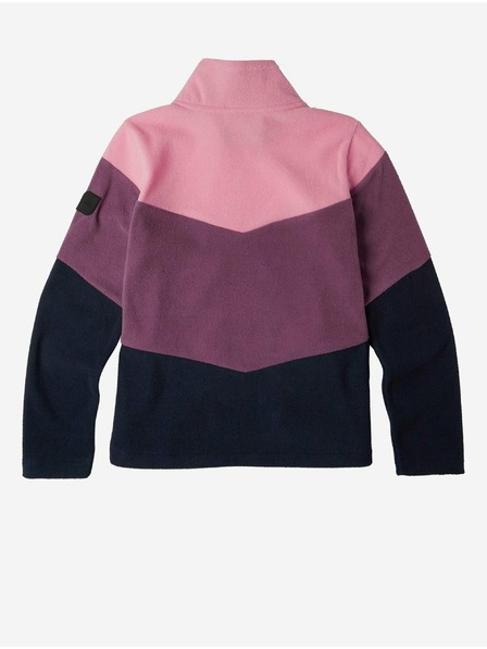 O'Neill Fialová a ružová dievčenská mikina O'Neill Coral Fleece