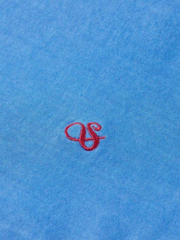 Scotch & Soda Modré pánske tričko Scotch & Soda