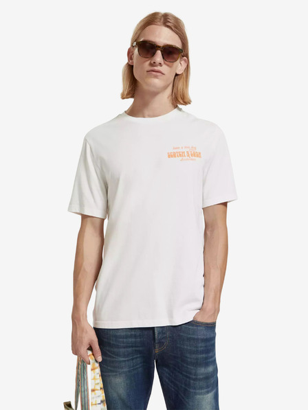 Scotch & Soda Biela pánska košeľa Scotch & Soda