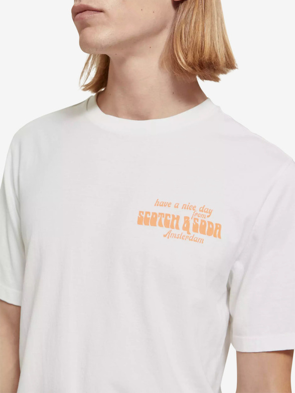 Scotch & Soda Biela pánska košeľa Scotch & Soda