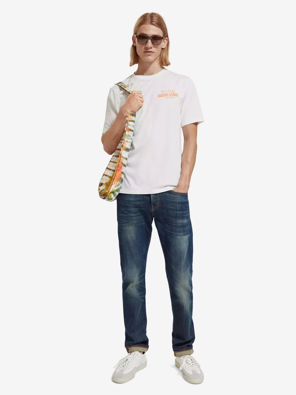 Scotch & Soda Biela pánska košeľa Scotch & Soda