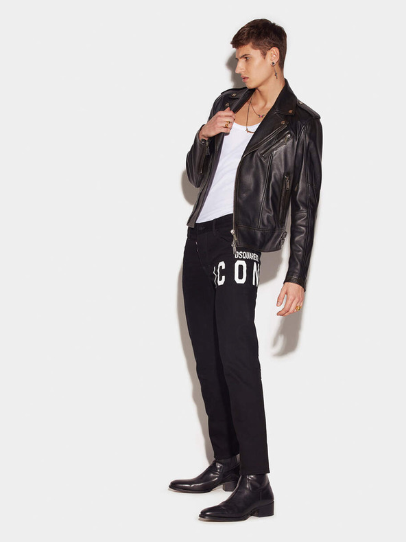 DSQUARED2 Čierne pánske nohavice DSQUARED2