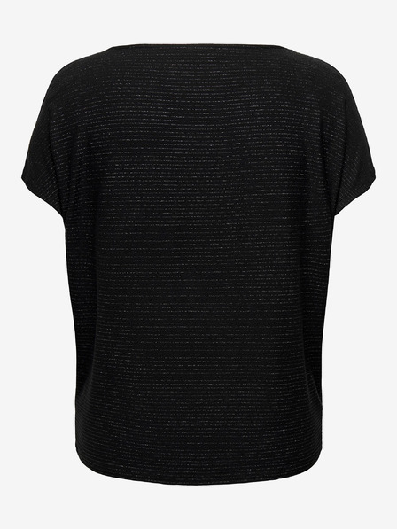 ONLY CARMAKOMA Čierny dámsky top ONLY CARMAKOMA Denia