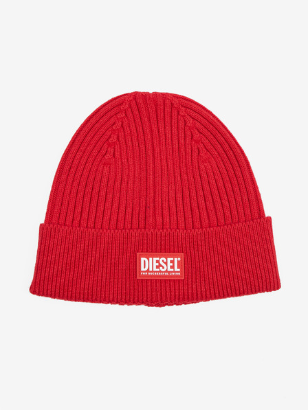 Diesel Červená unisex vlnená čiapka Diesel