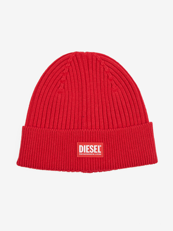 Diesel Červená unisex vlnená čiapka Diesel