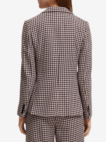 Scotch & Soda Scotch & Soda Dámska béžová vlnená vzorovaná bunda
