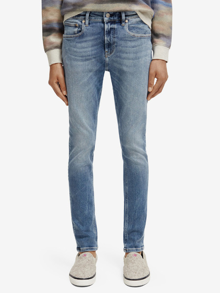 Scotch & Soda Modré dámske džínsy slim fit Scotch & Soda