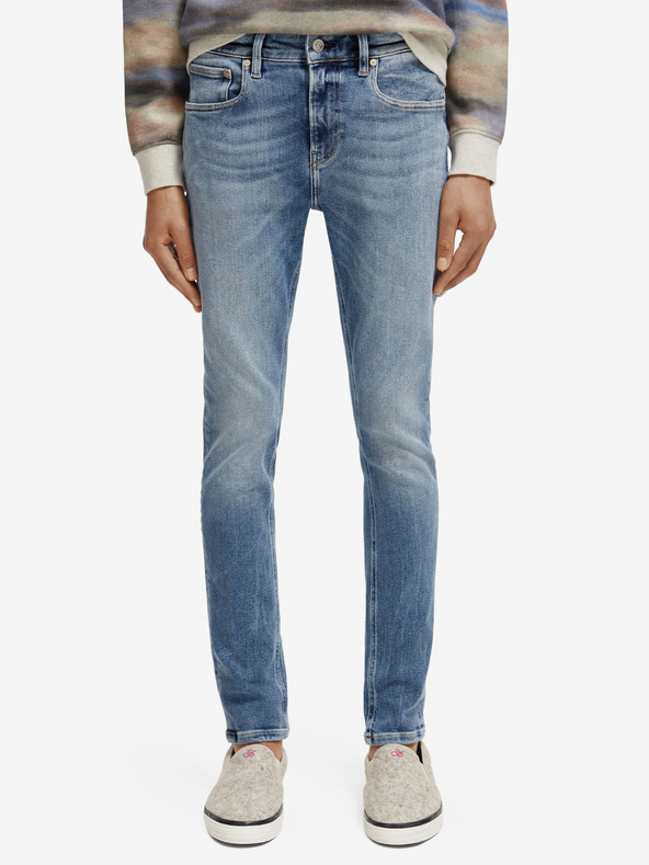 Scotch & Soda Modré dámske džínsy slim fit Scotch & Soda