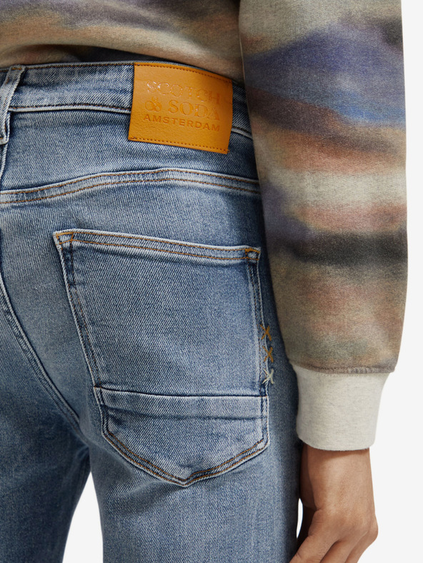 Scotch & Soda Modré dámske džínsy slim fit Scotch & Soda