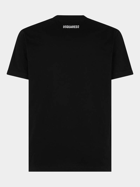 DSQUARED2 Čierne pánske tričko DSQUARED2