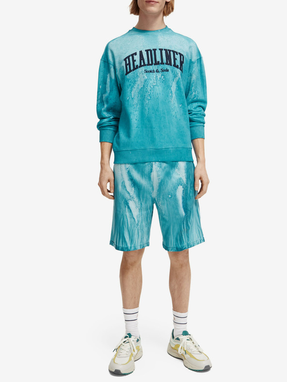 Scotch & Soda Modrá pánska mikina Scotch & Soda