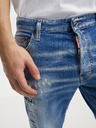 DSQUARED2 Modré pánske straight fit džínsy DSQUARED2