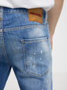 DSQUARED2 Modré pánske straight fit džínsy DSQUARED2