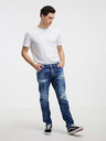 DSQUARED2 Modré pánske džínsy rovného strihu DSQUARED2