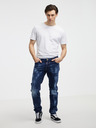 DSQUARED2 Modré pánske džínsy rovného strihu DSQUARED2