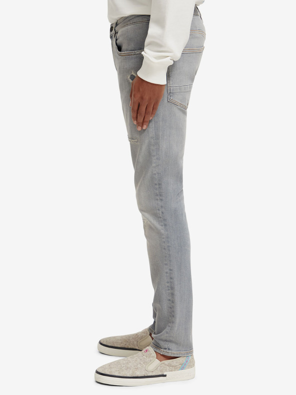 Scotch & Soda Šedé pánske slim fit džínsy Scotch & Soda