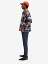 Scotch & Soda Modrá pánska košeľová ľahká bunda so zmesou vlny Scotch & Soda
