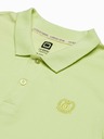 Ombre Clothing Svetlozelená pánska základná polokošeľa Ombre Oblečenie