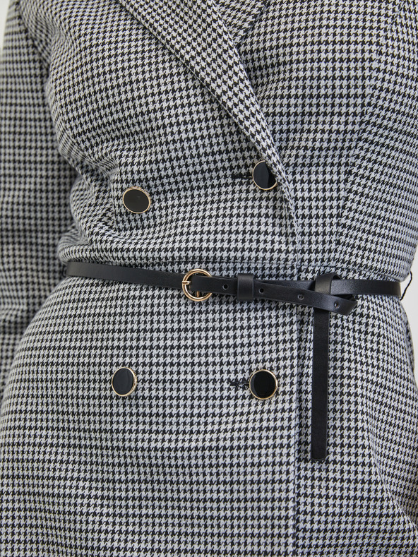 Orsay Bielo-čierne dámske vzorované šaty ORSAY