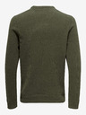 ONLY & SONS Khaki pánsky sveter ONLY & SONS Ese