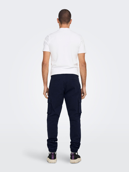 ONLY & SONS Tmavomodré nohavice s vreckami ONLY & SONS Cam