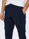 ONLY & SONS Tmavomodré nohavice s vreckami ONLY & SONS Cam
