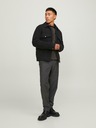 Jack & Jones Čierna pánska bunda zo zmesi vlny Jack & Jones Baxter