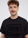 Versace Jeans Couture Čierne pánske tričko Versace Jeans Couture
