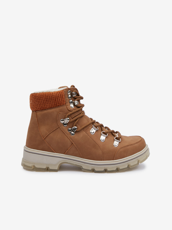 Orsay Hnedé dámske zimné členkové topánky ORSAY
