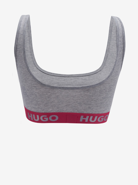 HUGO Šedá dámska žltá podprsenka HUGO