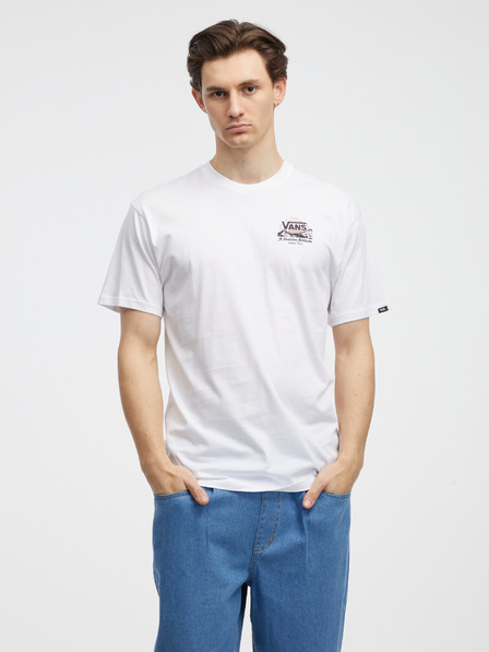 Vans Biele pánske tričko VANS Positive Attitude