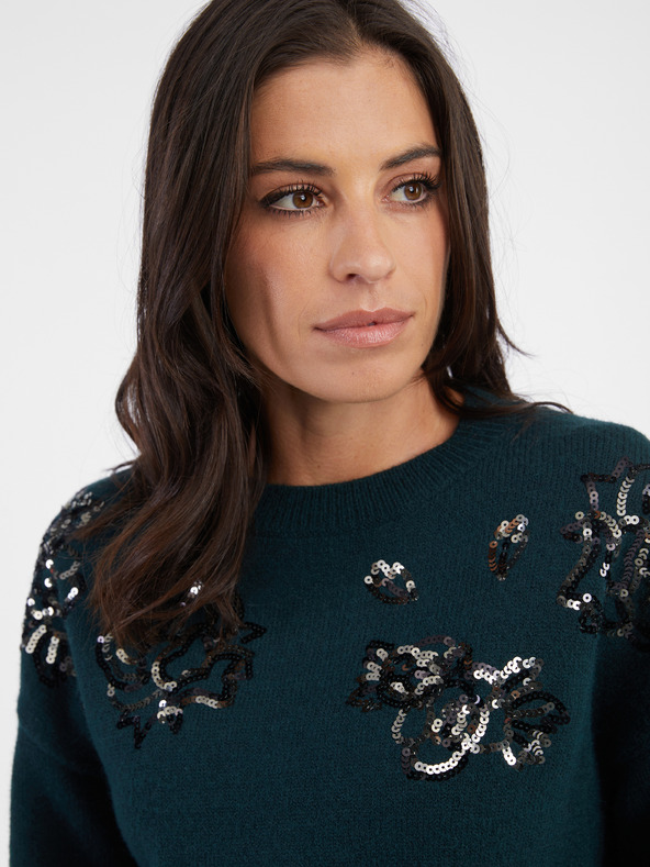 Orsay Petrolejový dámsky sveter ORSAY