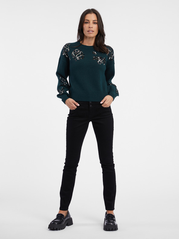 Orsay Petrolejový dámsky sveter ORSAY