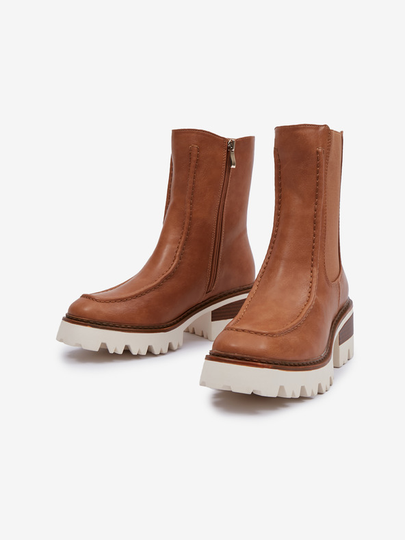 Orsay Hnedé dámske zimné topánky ORSAY