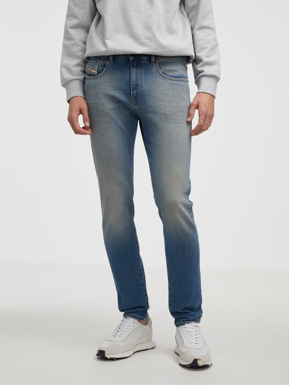 Diesel Modré pánske slim fit džínsy Diesel