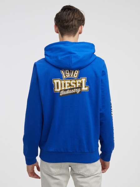 Diesel Modrá pánska mikina Diesel