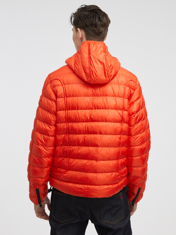 Diesel Diesel Červená pánska prešívaná zimná bunda