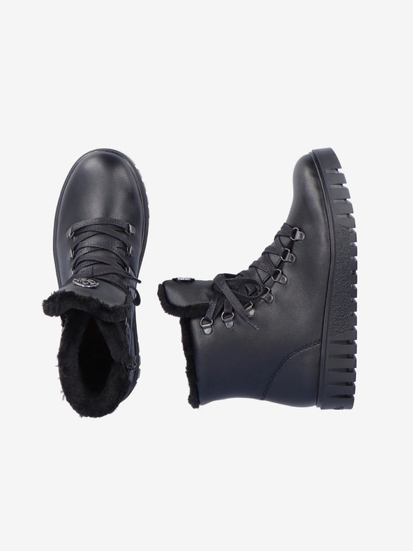 Rieker Čierne dámske členkové topánky Rieker