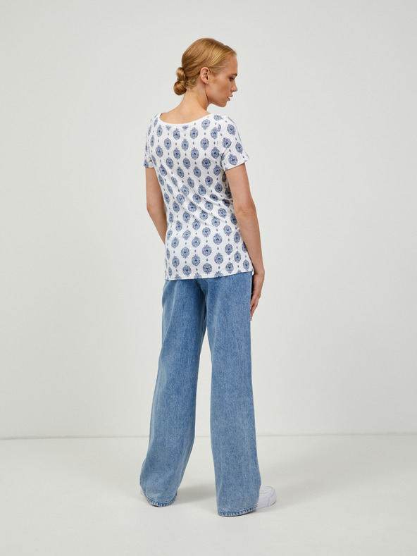 Orsay Modro-biele vzorované tričko ORSAY