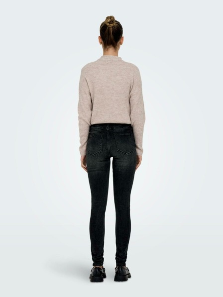 ONLY Čierne dámske džínsy skinny fit ONLY Luna