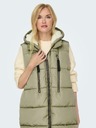 ONLY Khaki Dámska prešívaná vesta ONLY New Nora