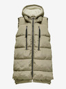 ONLY Khaki Dámska prešívaná vesta ONLY New Nora