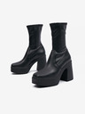 Steve Madden Čierne dámske členkové topánky na nízkom podpätku Steve Madden Phoenix