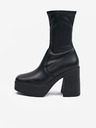 Steve Madden Čierne dámske členkové topánky na nízkom podpätku Steve Madden Phoenix