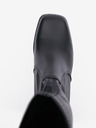 Steve Madden Čierne dámske členkové topánky na nízkom podpätku Steve Madden Phoenix