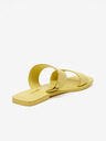 Vero Moda VERO MODA Sun Glow Žlté dámske kožené papuče
