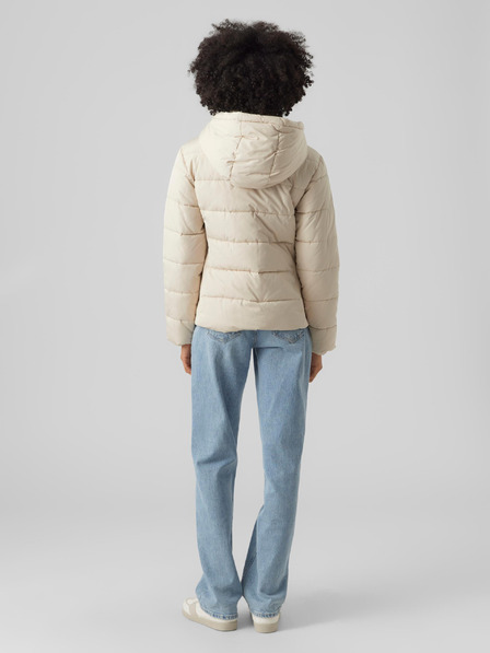Vero Moda VERO MODA Jessiemie Krémová dámska zimná prešívaná bunda